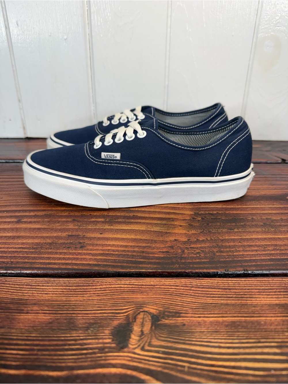Vans Authentic Navy Blue Canvas Sneakers Women’s 8.5